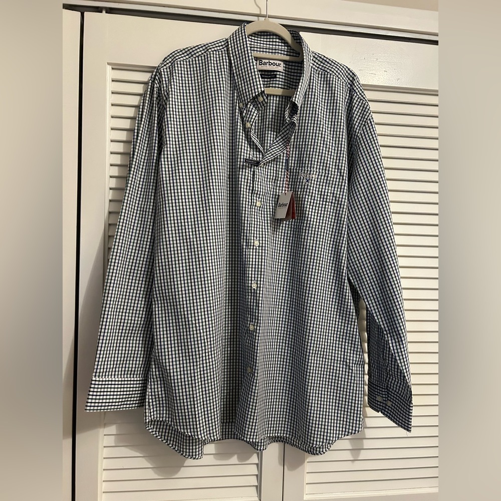 Barbour Green/Grey Shirt - New